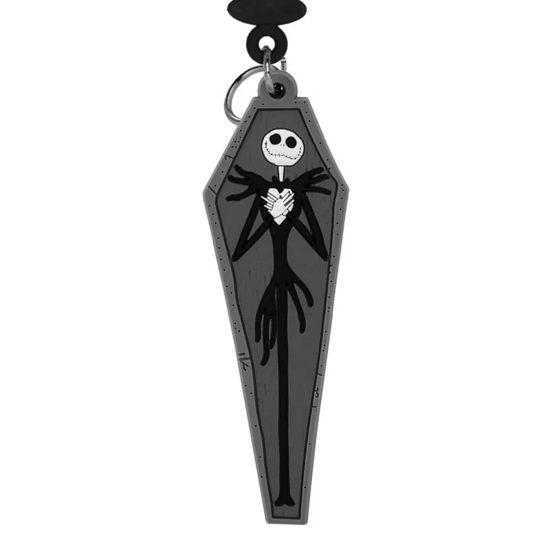Picture of Nightmare Before Christmas Jack Skellington Coffin Soft Touch Bag Clip
