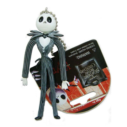 Picture of The Nightmare Before Christmas Jack Skellington Bendable Mini-Figure Bag Charms