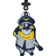 Picture of Disney Minions Pilot Stuart Soft Touch PVC Bag Clip