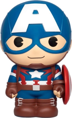 Picture of Marvel Captain America Chibi Figure Piggy Bank