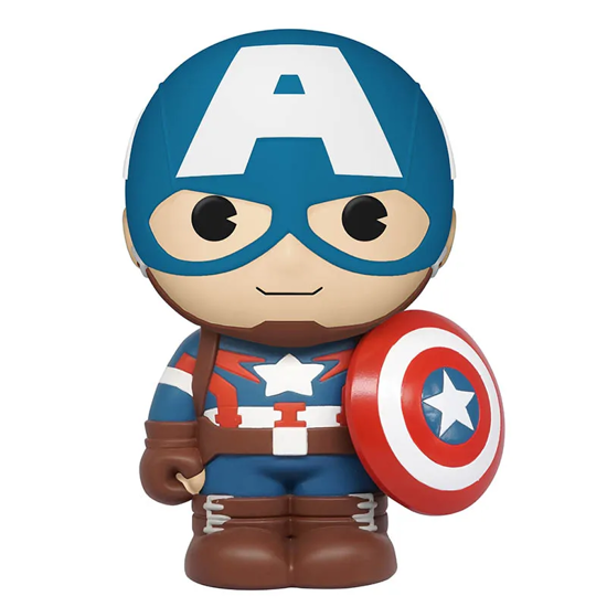 Picture of Marvel Captain America Chibi Figure Piggy Bank