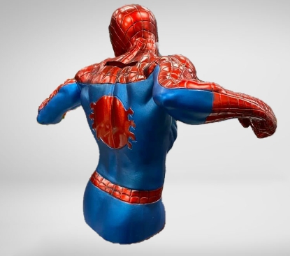 Picture of Spider-Man Metallic Paint Bust Figural Piggy Bank