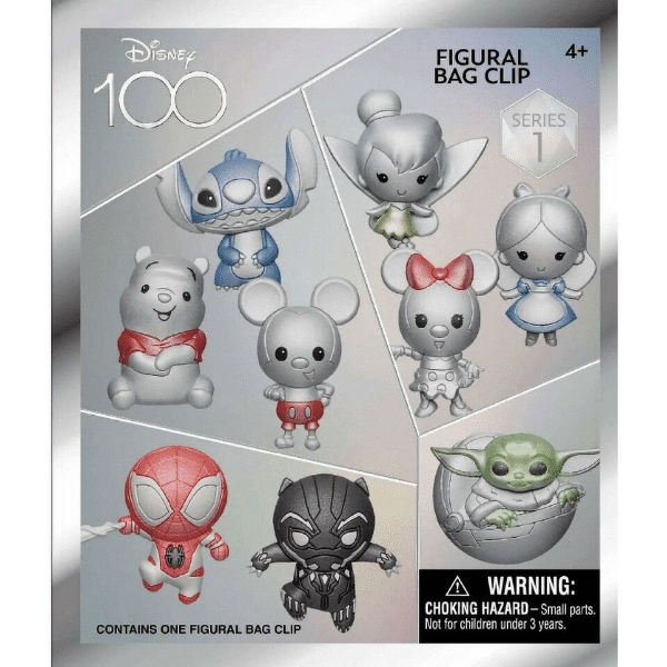 Picture of Disney D100 3D Foam Figural Bag Clip Set Series 1 In Single Blind Bag