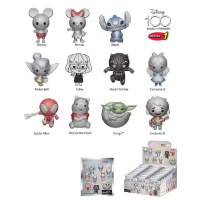 Picture of Disney D100 3D Foam Figural Bag Clip Set Series 1 In Single Blind Bag