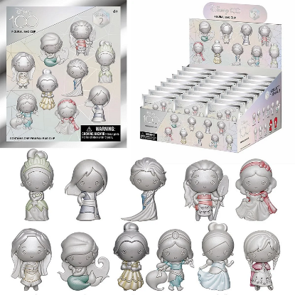 Picture of Disney D100 Princess 3D Figural Bag Clip Series 2 Mystery Bag