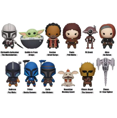 Picture of Star Wars The Mandalorian Series 3 Mystery Pack 3D Figural Bag Clips