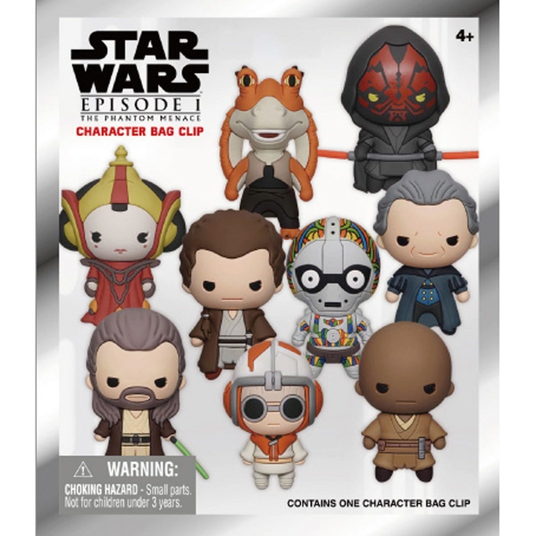 Picture of Star Wars Episode 1 The Phantom Menace Character Bag Clip Mystery Pack