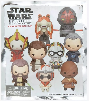 Picture of Star Wars Episode 1 The Phantom Menace Character Bag Clip Mystery Pack