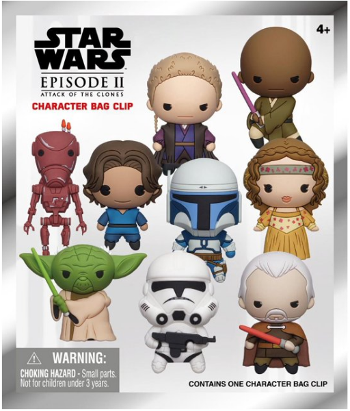 Picture of Star Wars Episode II Attack Of The Clones Character Bag Clip Mystery Pack