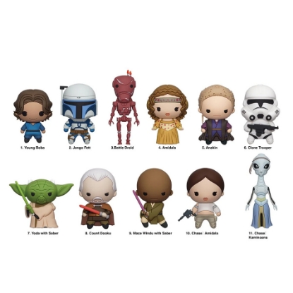 Picture of Star Wars Episode II Attack Of The Clones Character Bag Clip Mystery Pack