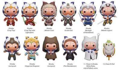 Picture of Star Wars Ahsoka Character 3D Bag Clip Mystery Pack