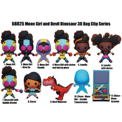 Picture of Marvel Moon Girl and Devil Dinosaur Collectors Bag Clip Blind Pack
