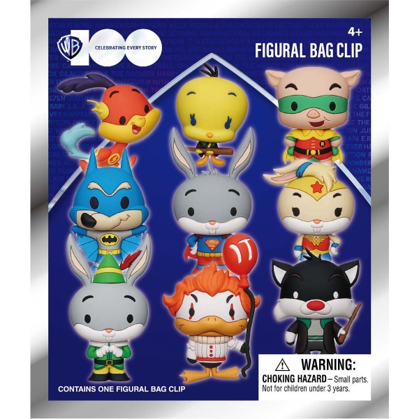 Picture of Warner Bros 100th Anniversary Looney Tunes Figural Bag Clip Blind Pack