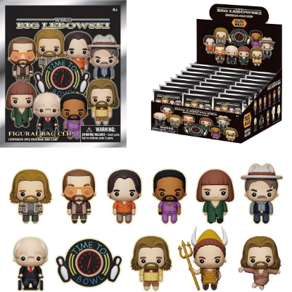 Picture of The Big Lebowski Time To Bowl Figural Bag Clip Blind Pack