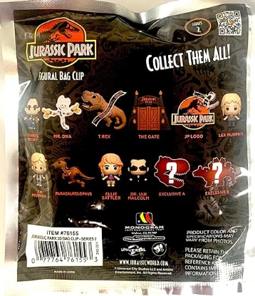 Picture of Jurassic Park Series 2 Figural Bag Clip Blind Pack