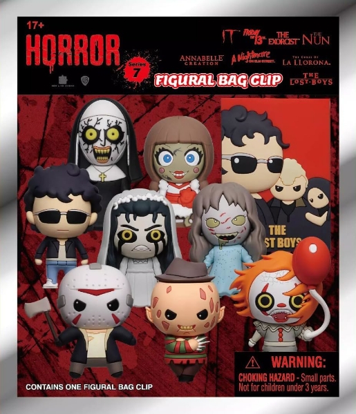 Picture of Warner Bros Horror Brothers Series 7 Figural Bag Clip Mystery Pack