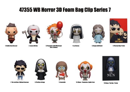 Picture of Warner Bros Horror Brothers Series 7 Figural Bag Clip Mystery Pack