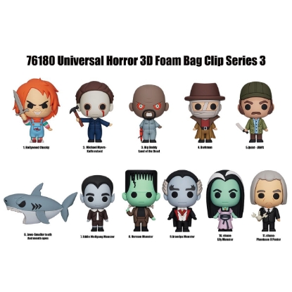 Picture of Universal Horror Series 3 Figural Bag Clip Blind Pack