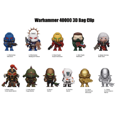 Picture of War Hammer 40000 Figural Bag Clip Blind Pack