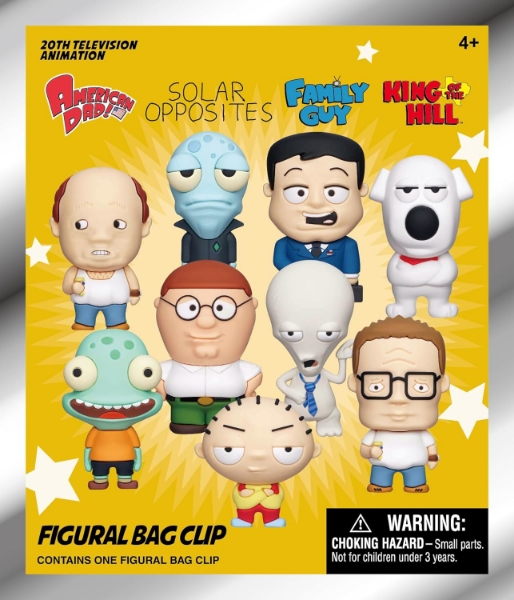 Picture of Fox 20Th Television Animation Figural Bag Clip Blind Pack
