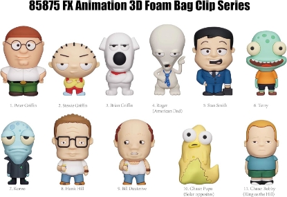 Picture of Fox 20Th Television Animation Figural Bag Clip Blind Pack