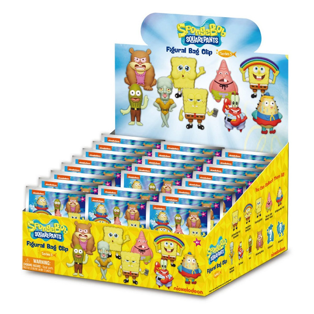 usa-angel.com. SpongeBob Nickelodeon Series 5 Figural Bag Clip Blind Pack