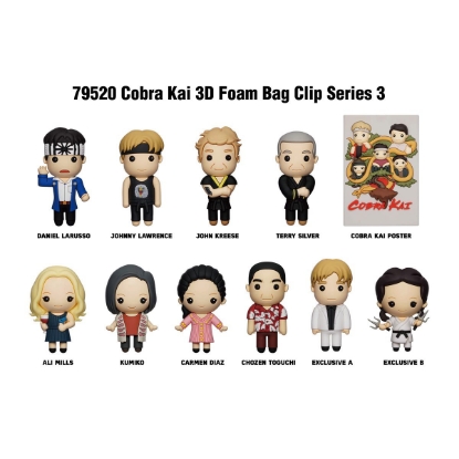 Picture of Cobra Kai Series 3 Figural Bag Clip Blind Pack