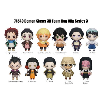 Picture of Demon Slayer Series 3 Mystery Pack Figural Bag Clip