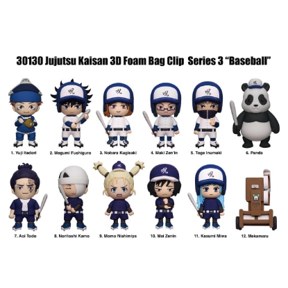 Picture of Jujutsu Kaisen Series 3 Mystery Pack Figural Bag Clip