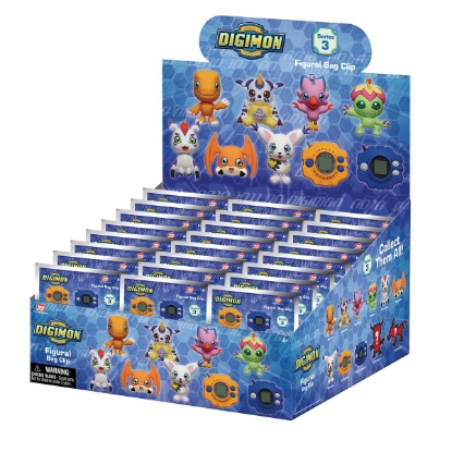 Picture of Digimon Series 3 Figural Bag Clip Blind Pack