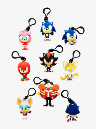 Picture of Sonic The Hedgehog Figural Bag Clip in Blind Bag