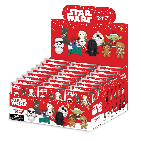 Picture of Star Wars Christmas Figural Bag Clip in Blind Bag