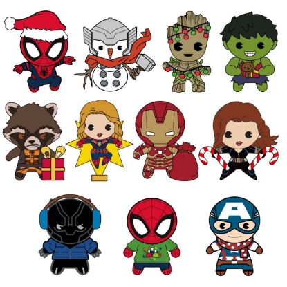 Picture of Marvel Holiday Figural Bag Clip in Blind Bag
