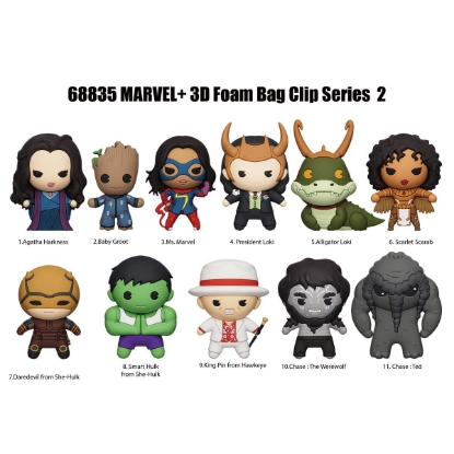 Picture of Marvel Studios Characters Series 2 Figural Bag Clip Figural Bag Clip in Blind Bag