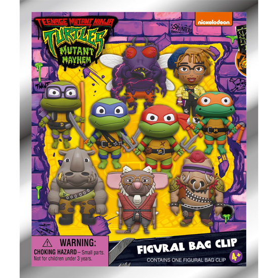 Picture of Teenage Mutant Ninja Turtles Mutant Mayhem Figural Bag Clip In Mystery Pack