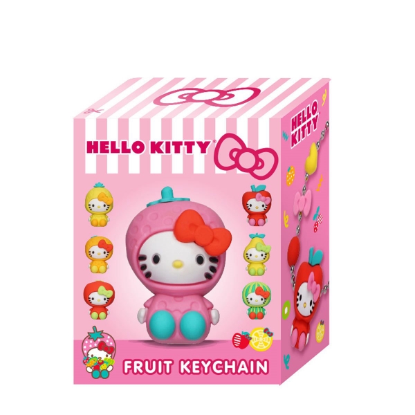 Picture of Hello Kitty Fruit Series Figural Bag Clip Keychain In Blind Pack