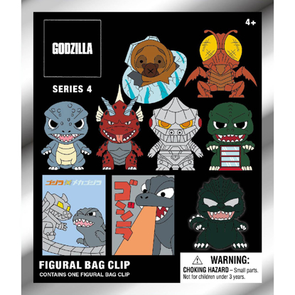 Picture of Godzilla Series 4 Figural Bag Clip In Blind Pack