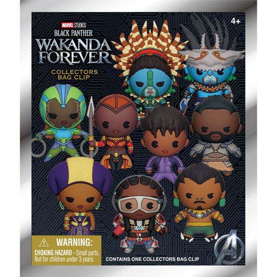 Picture of Marvel Studios Black Panther Wakanda Forever Figural Bag Clip In Mystery Pack