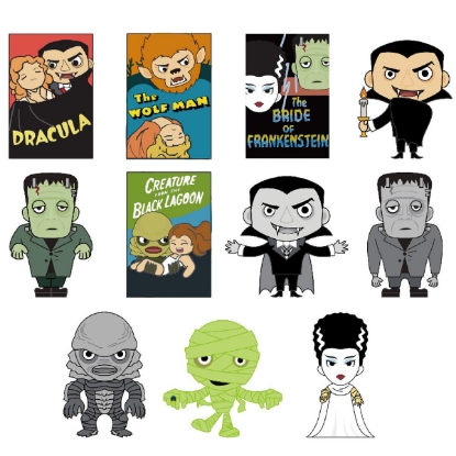 Picture of Universal Studios Monsters Series 2 Figural Bag Clip in Blind Bag