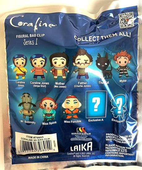 Picture of Coraline Series 1 Figural Bag Clip Blind Pack