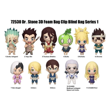 Picture of Dr. Stone Series 1 Figural Bag Clip in Blind Bag