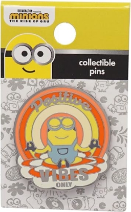 Picture of Minions The Rise of Gru Positive Bob Vibes Only Enamel Lapel Pin