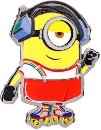 Picture of Minions Stuart On Roller Skates Enamel Pin