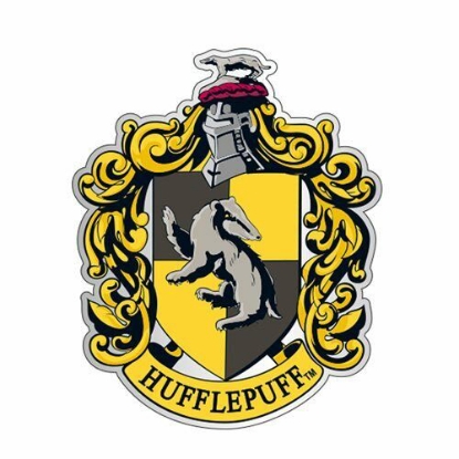 Picture of Harry Potter Hufflepuff Crest Deluxe Pewter Metal Enamel Lapel Pin
