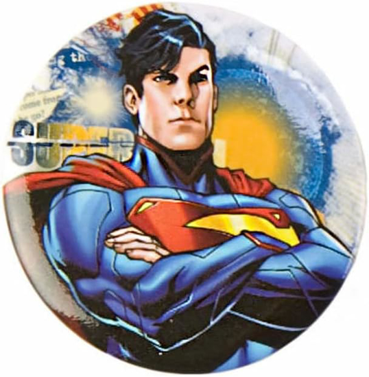 Picture of DC Comics Superman Arms Crossed 1.25 Inch Button Pin Badge