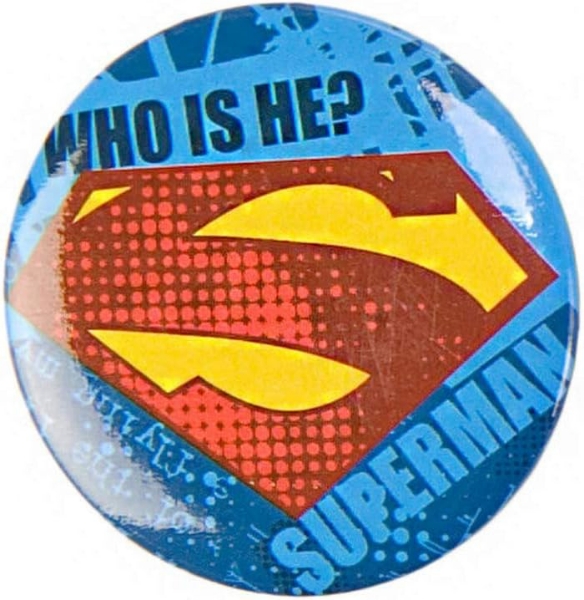 Picture of DC Comics Superman Logo 1.25 inch Single Botton Pin