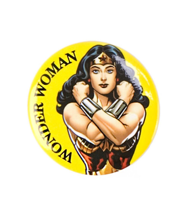 Picture of DC Comics Wonder Woman Arms Crossed 1.25 Inch Single Button Pin