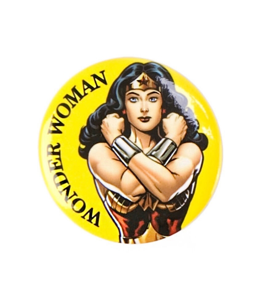 Picture of DC Comics Wonder Woman Arms Crossed 1.25 Inch Single Button Pin