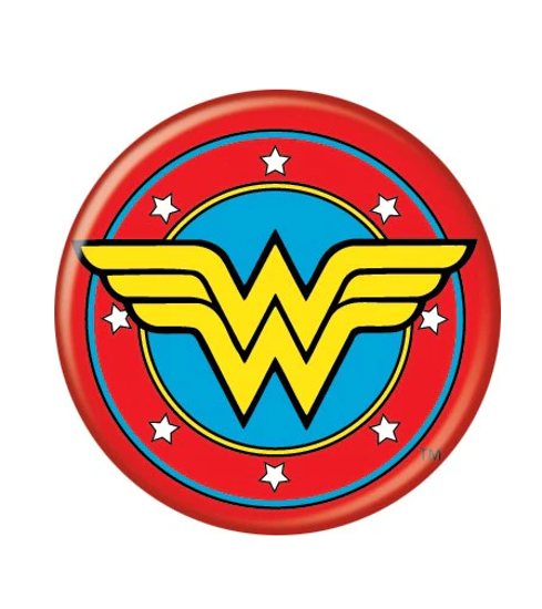Picture of DC Comics Wonder Woman Logo Single Button Pin