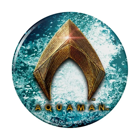Picture of DC Comics Aquaman Logo Pinback Single Button Pin